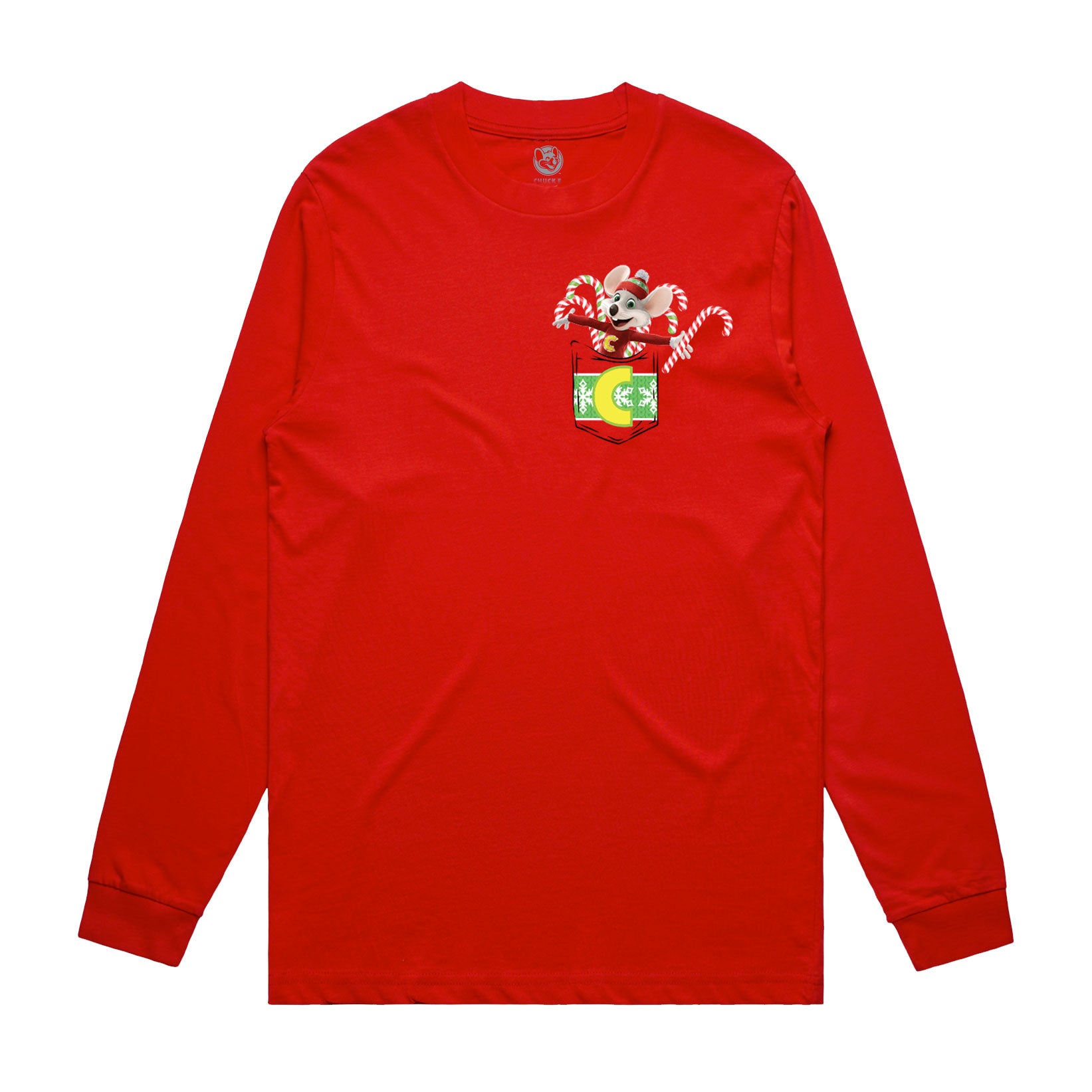 Candy Cane LS Tee (Adult) – Chuck E. Cheese Store