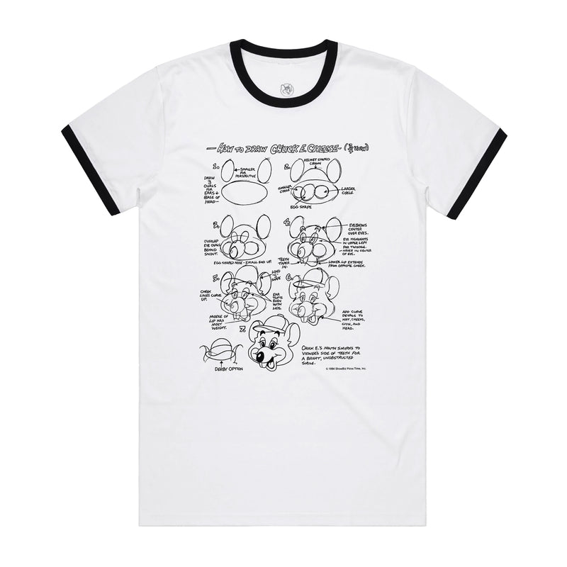 How To Draw Chuck E. Ringer Tee (Adult)