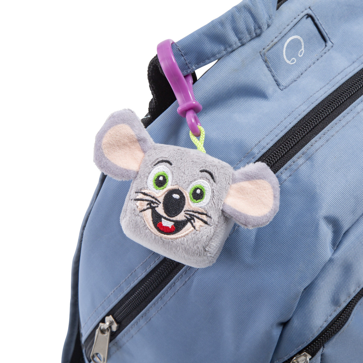 Chuck E Squishy Cube Clip