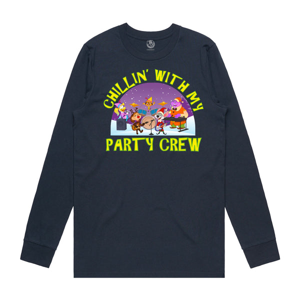 Chillin With My Party Crew Long Sleeve (Adult)