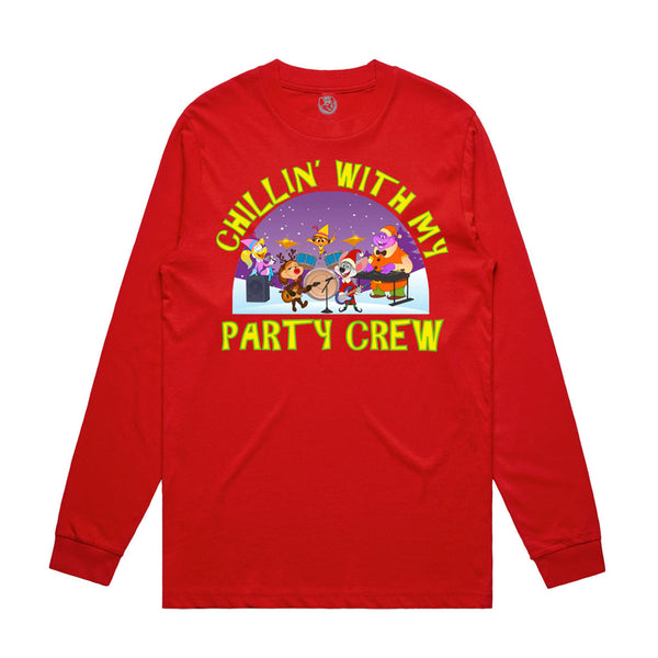 Chillin With My Party Crew Long Sleeve (Adult)