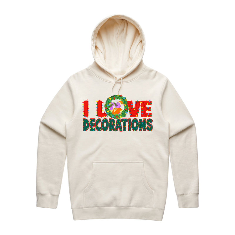 I Love Decorations Hoodie (Adult)