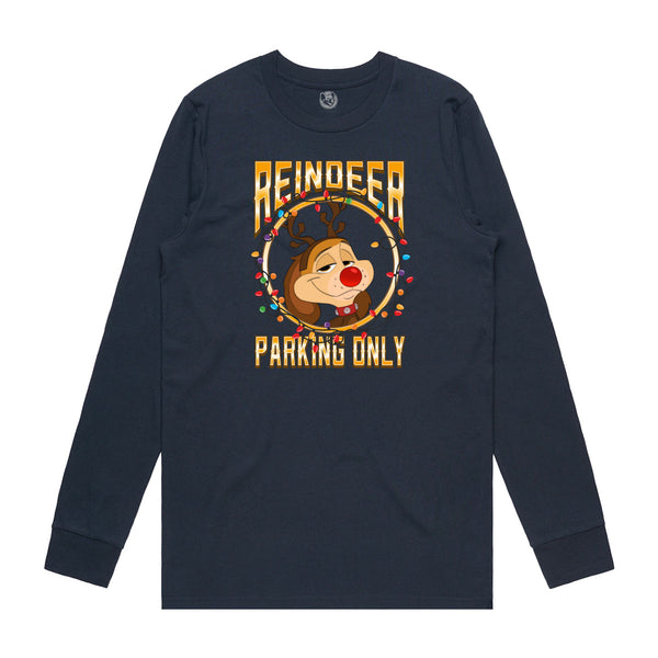 Reindeer Parking Only Long Sleeve (Adult)