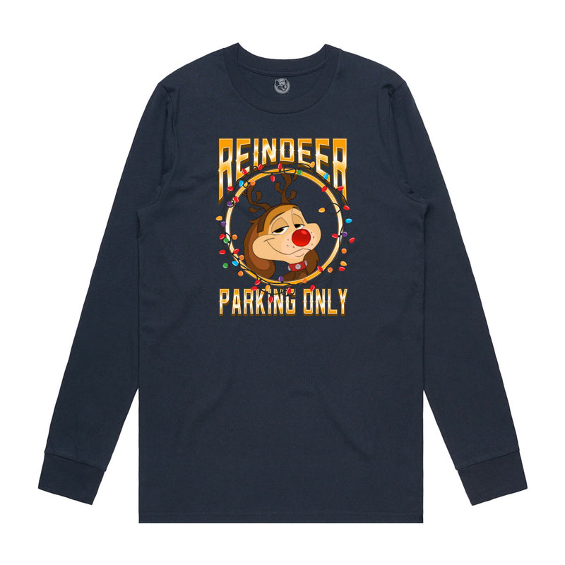 Reindeer Parking Only Long Sleeve (Adult)