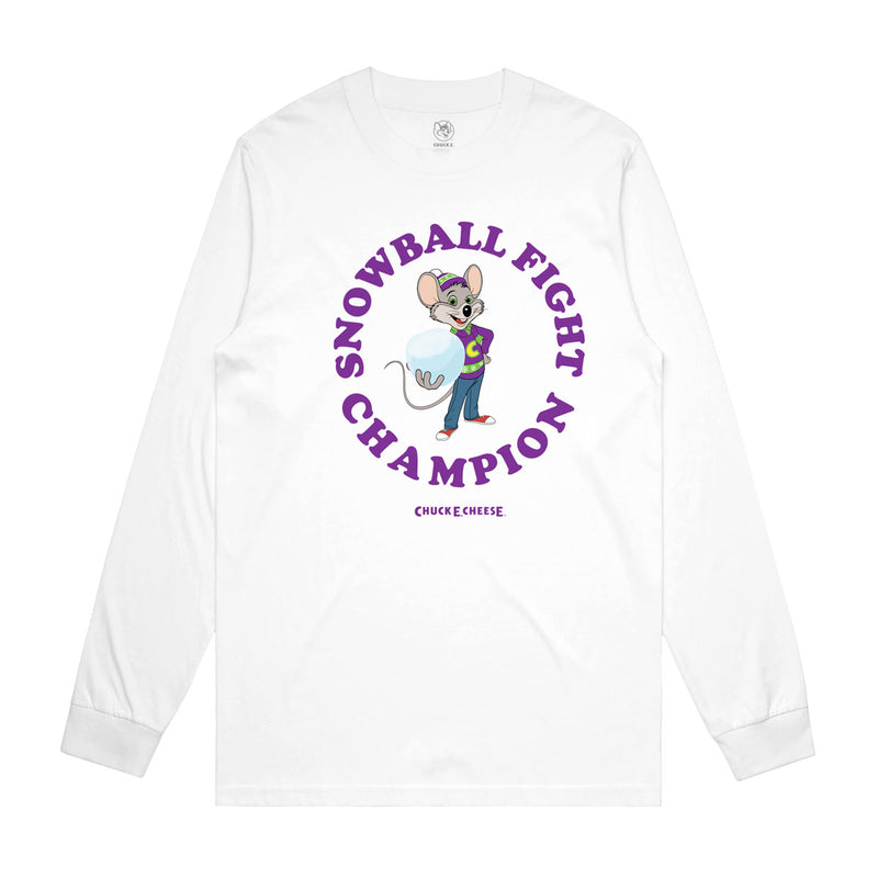 Snowball Fight Long Sleeve Tee (Adult)