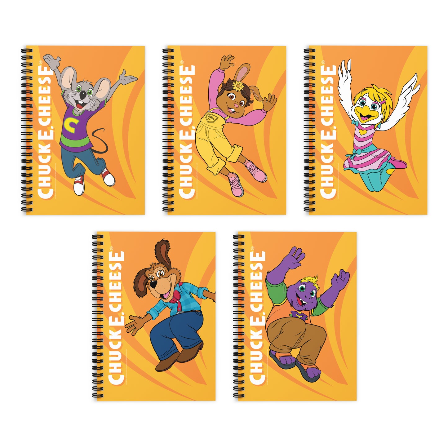 Jumping Character Rule Lined Spiral Notebook