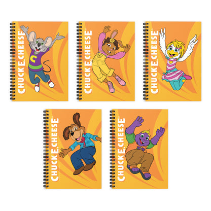 Jumping Character Rule Lined Spiral Notebook