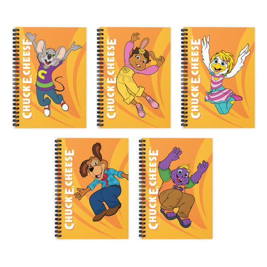 Jumping Character Rule Lined Spiral Notebook