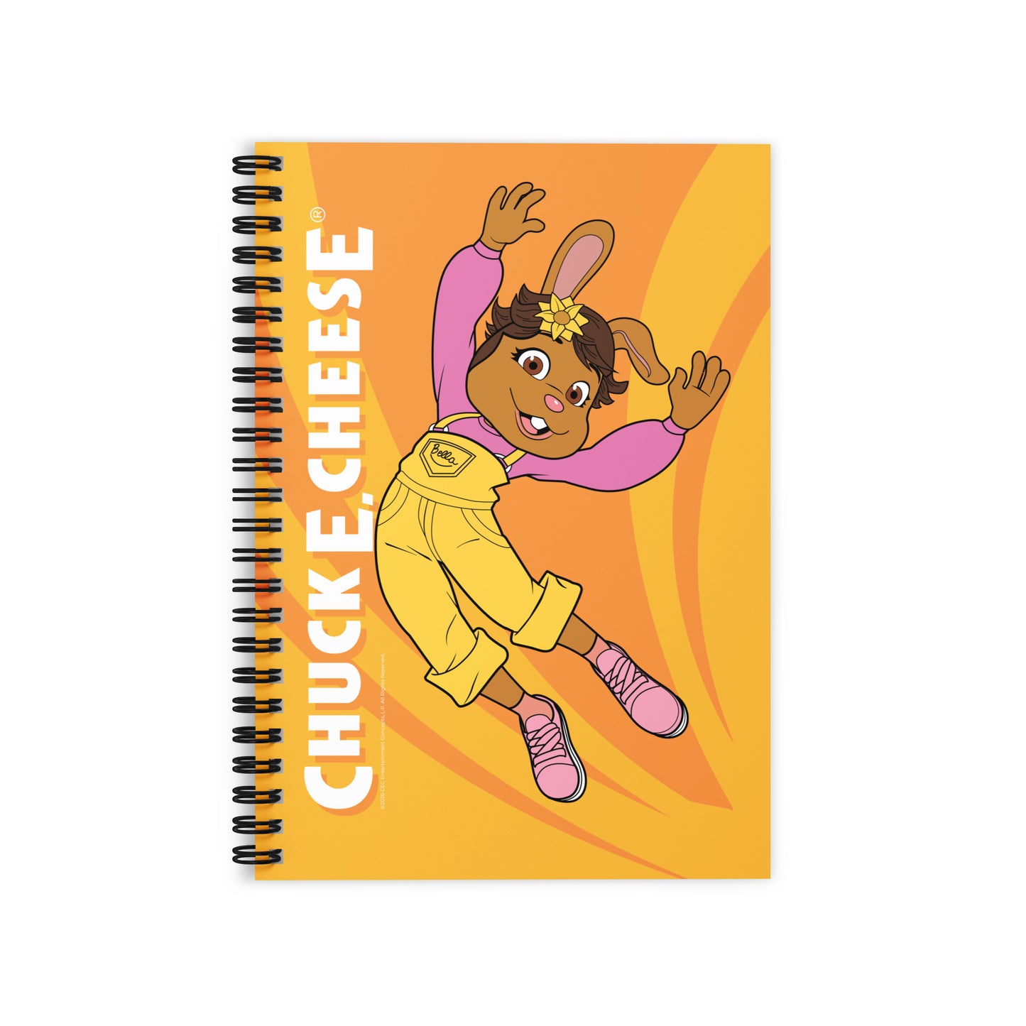 Jumping Character Rule Lined Spiral Notebook