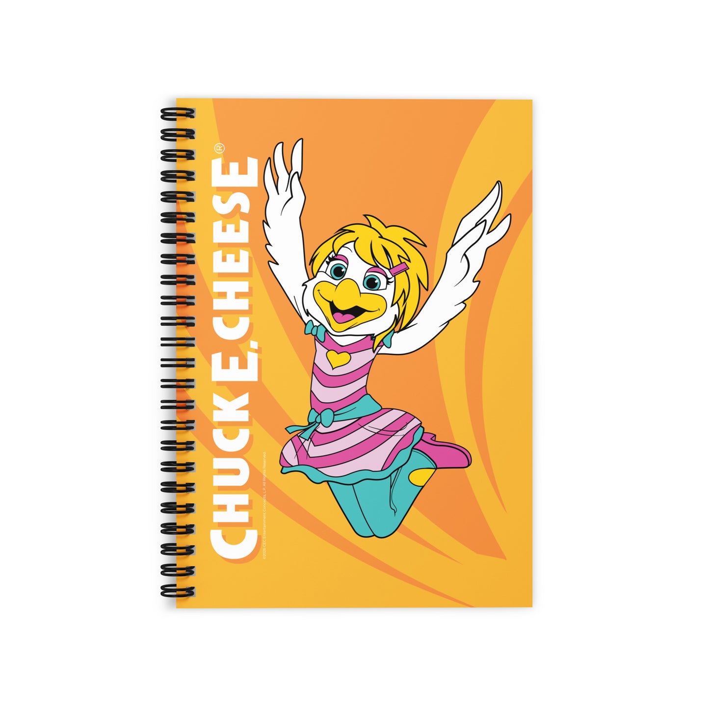 Jumping Character Rule Lined Spiral Notebook