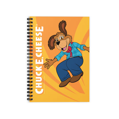 Jumping Character Rule Lined Spiral Notebook