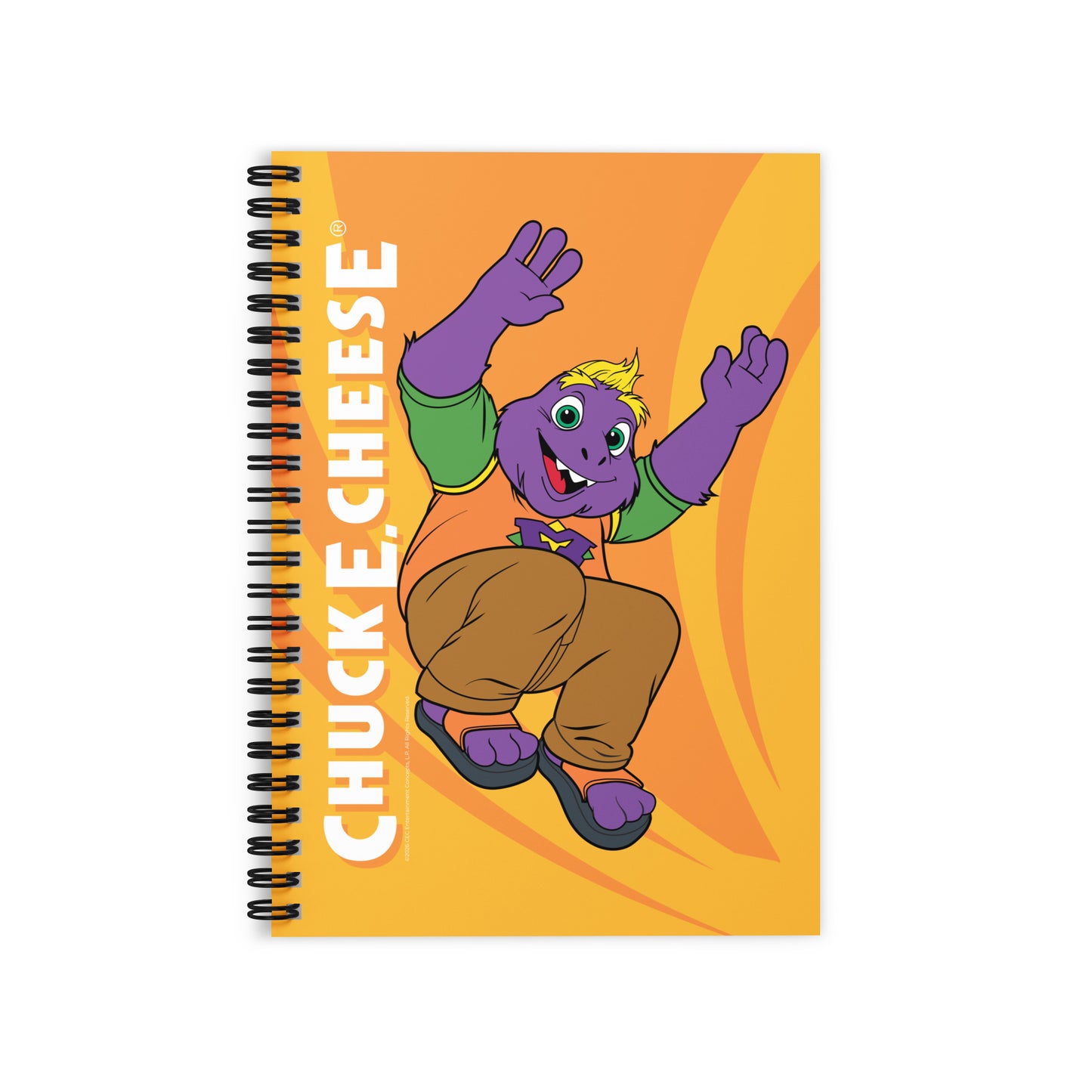 Jumping Character Rule Lined Spiral Notebook