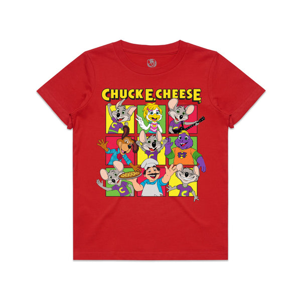 Chuck E. Bunch Tee - Red (Youth)