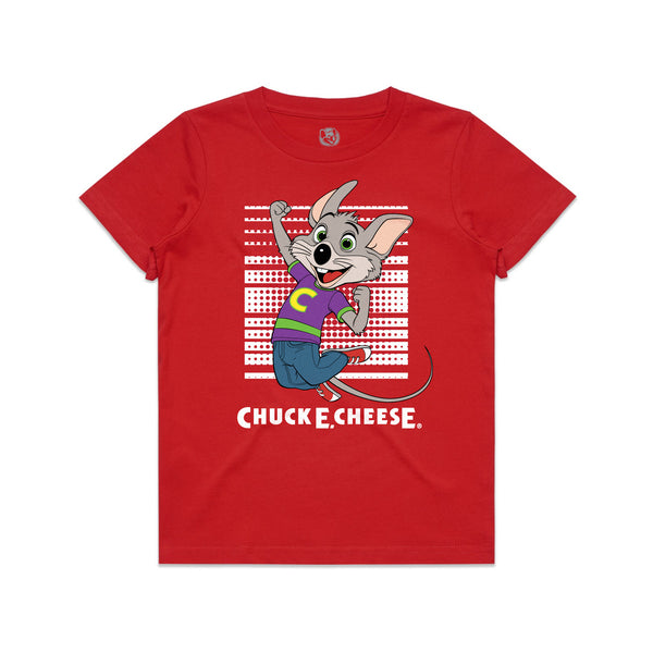 Sporty Chuck E. Tee - Red (Youth)