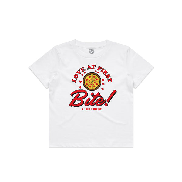 Love At First Bite Tee - White (Toddler)