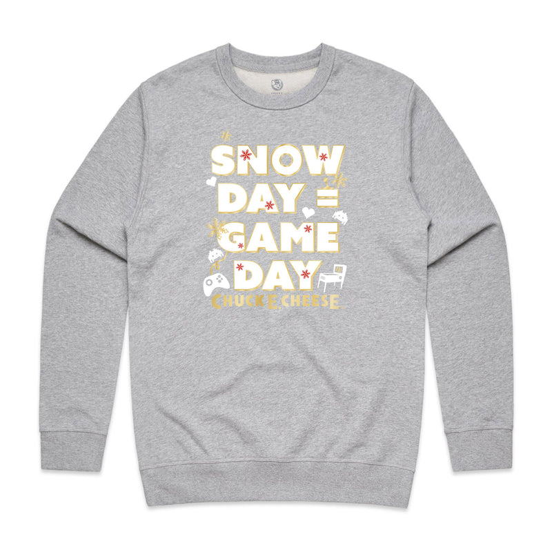 Snow Day Game Day Crewneck - Grey (Adult)