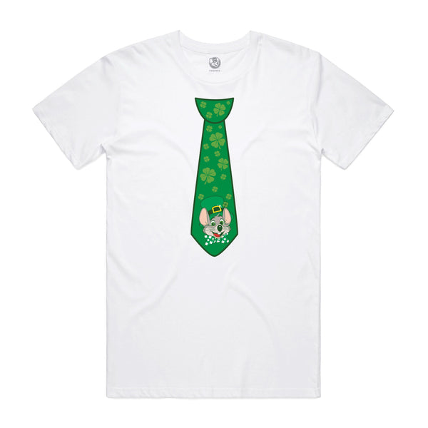 St. Paddy's Tie Tee - White (Adult)