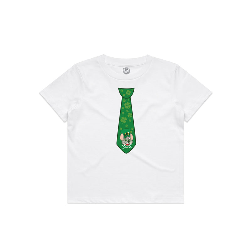 St. Paddy's Tie Tee - White (Toddler)